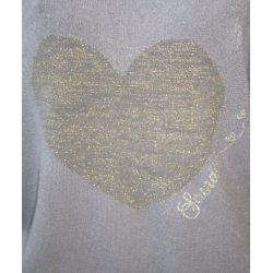 PULL COEUR TAUPE SCANDAL