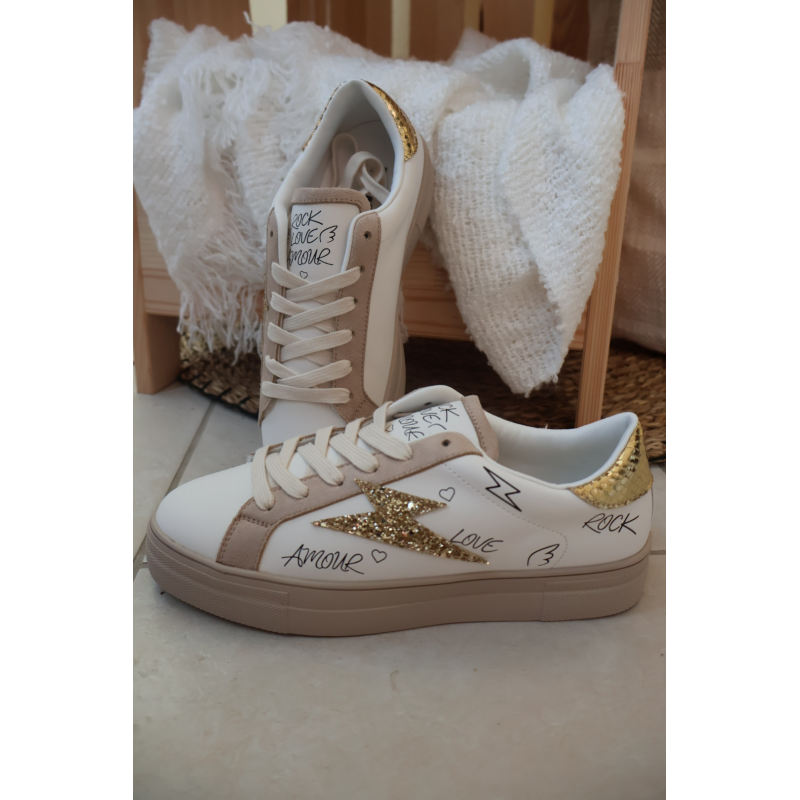 Sneakers Femme Gold