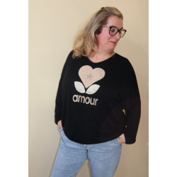 PULL LEGER AMOUR NOIRE