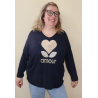 PULL LEGER AMOUR BLEU MARINE