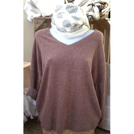 PULL DAISY MARRON