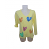 TEE-SHIRT COEUR JAUNE