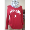 PULL BOHEME ROUGE