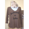 PULL MADEMOISELLE EN BASKETS MARRON