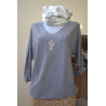 PULL BELLA GRIS CACTUS DORE